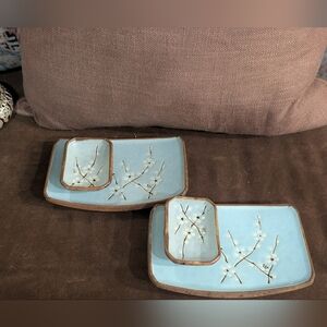 Soushun Cherry Blossom Japanese Sushi Plate Set